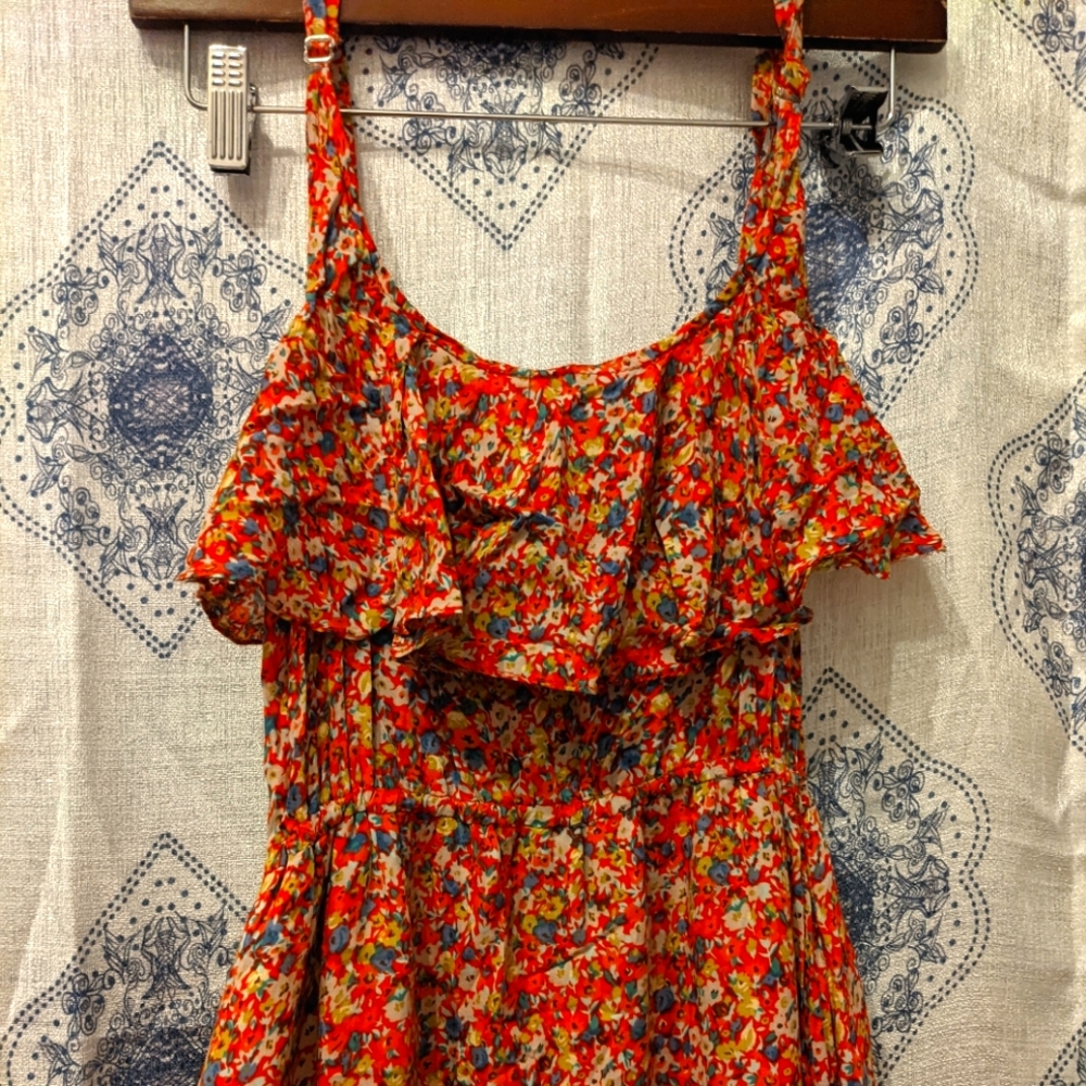 Red Floral Maxi Dress